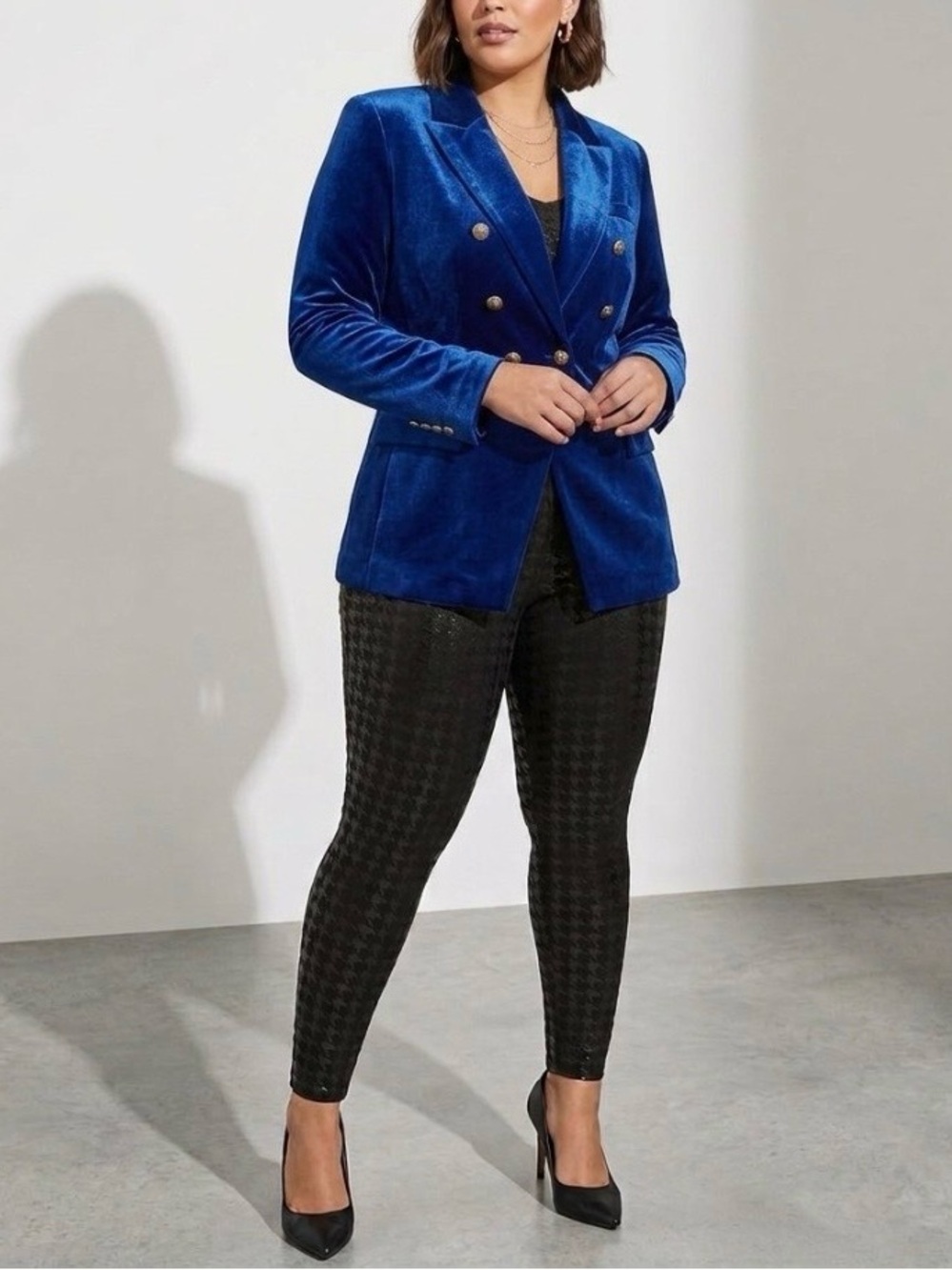 torrid houndstooth pull on leggings, sz 1